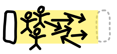 a jumble of stickmen